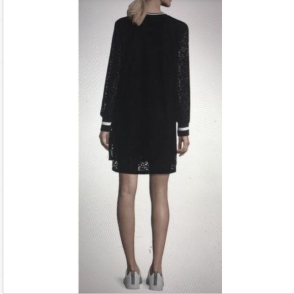 Long Sleeve Lace A-Line Dress - Picture 2 of 4